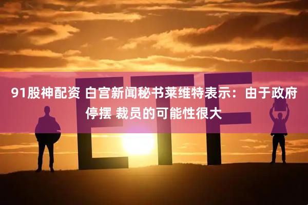91股神配资 白宫新闻秘书莱维特表示：由于政府停摆 裁员的可能性很大