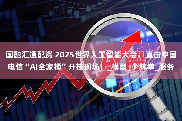 国融汇通配资 2025世界人工智能大会：直击中国电信“AI全家桶”开挂现场！_模型_少林拳_服务